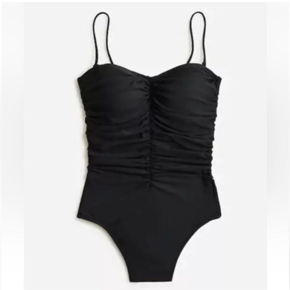 NWT J. Crew one Piece Swimsuit black 8